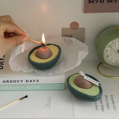Cute Handmade Avocado Scented Candles