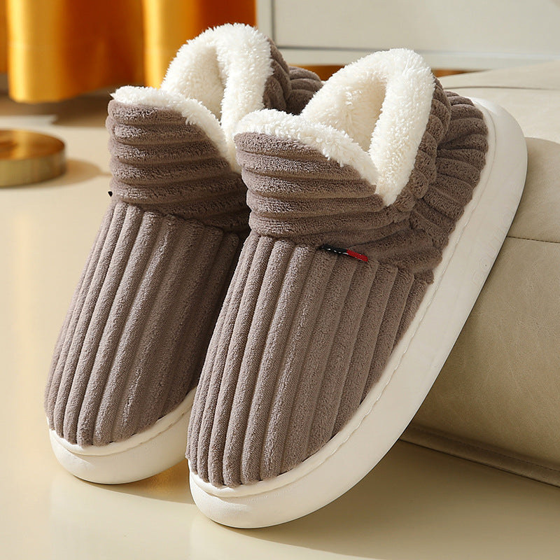 Classy Stripe Slipper Shoes