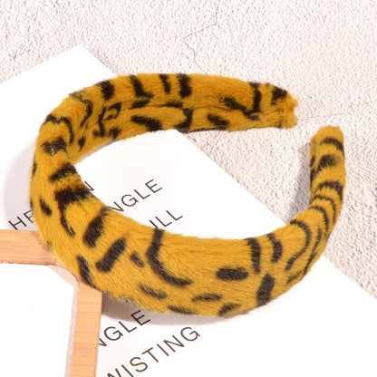 Leopard Print Fluffy Hairband