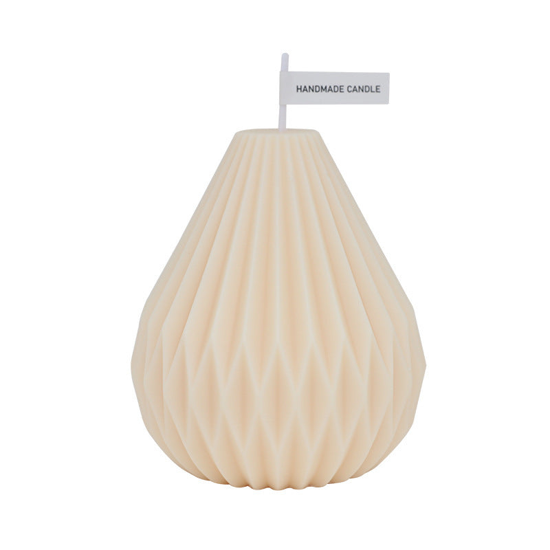 Handmade Nordic Style Lined Pear Shaped Scented Candles