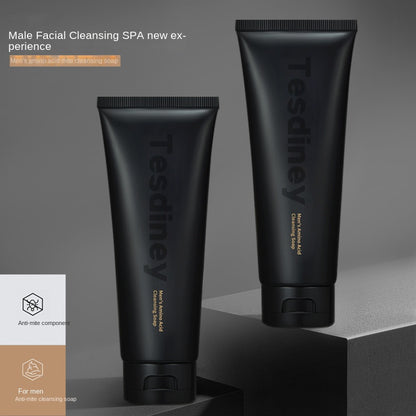 Men's Facial Cleanser: Oil Control, Acne Removal,  Blackhead And Pore Shrinking