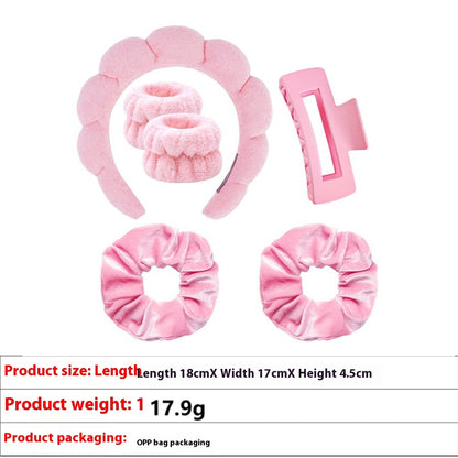 Headband, Hair Tie, Hair Claw, And Wrist Band Bundle Suit