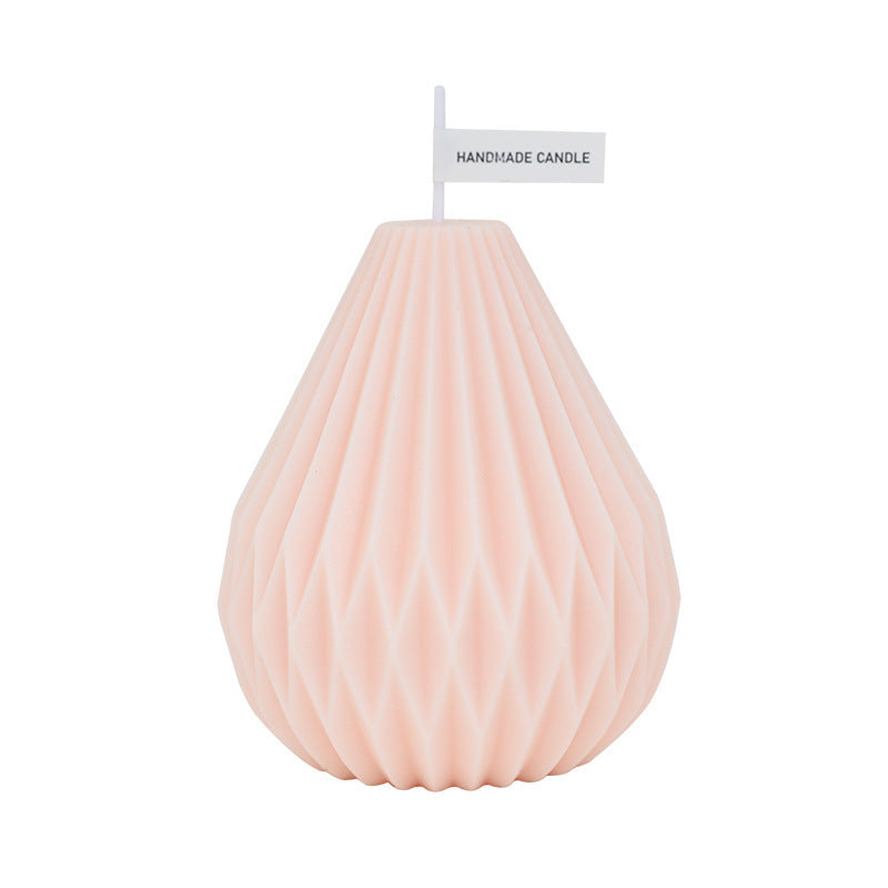 Handmade Nordic Style Lined Pear Shaped Scented Candles