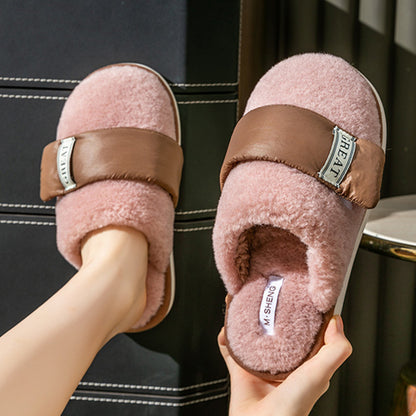 Hook Furry Cotton Indoor Home Slippers
