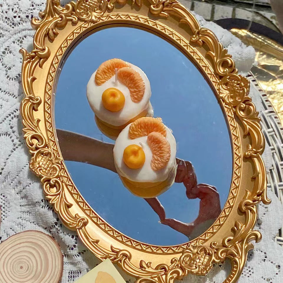Handmade Cute Orange Fruit Cream Cupcake Scented Candles