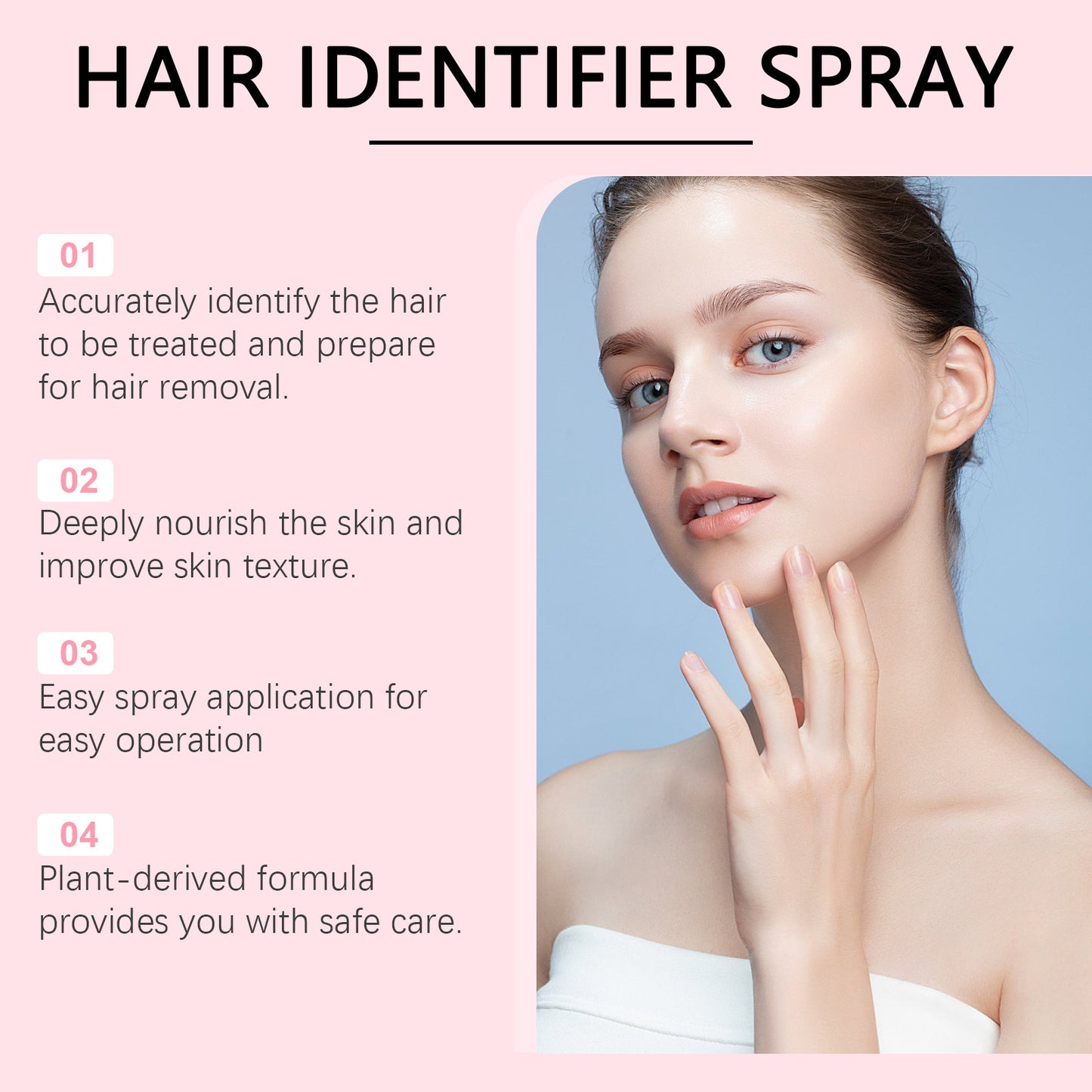Hair Identifier Spray Set For Face Shaving