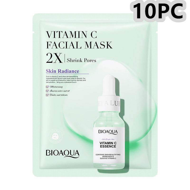 Collagen, Centella Asiatica, Hyaluronic Acid, and Vitamin C Sheet Mask