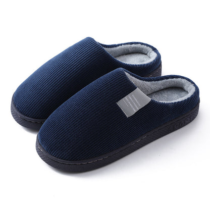 Indoor Corduroy Plush Home Slipper