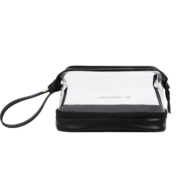 Island Of No Man's Land Double Layer Cloud Transparent Cosmetic Bag