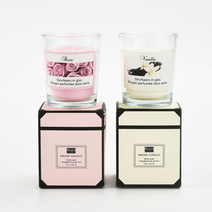 Natural Handmade Glass Romantic Fragrance Candles