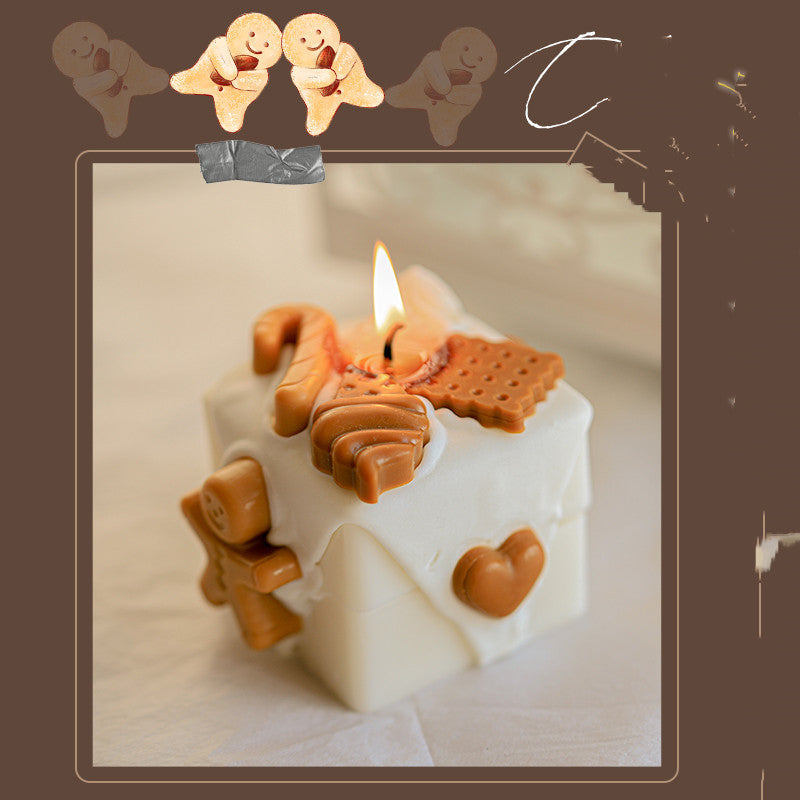 Homemade Gingerbread Christmas Scented Candles