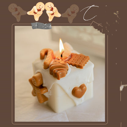 Homemade Gingerbread Christmas Scented Candles