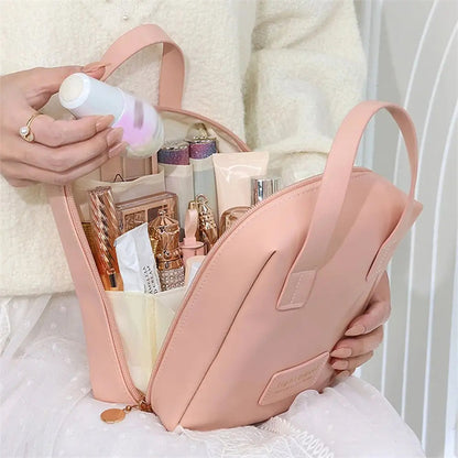 Leather Waterproof Pouch Cosmetic Bag Bag
