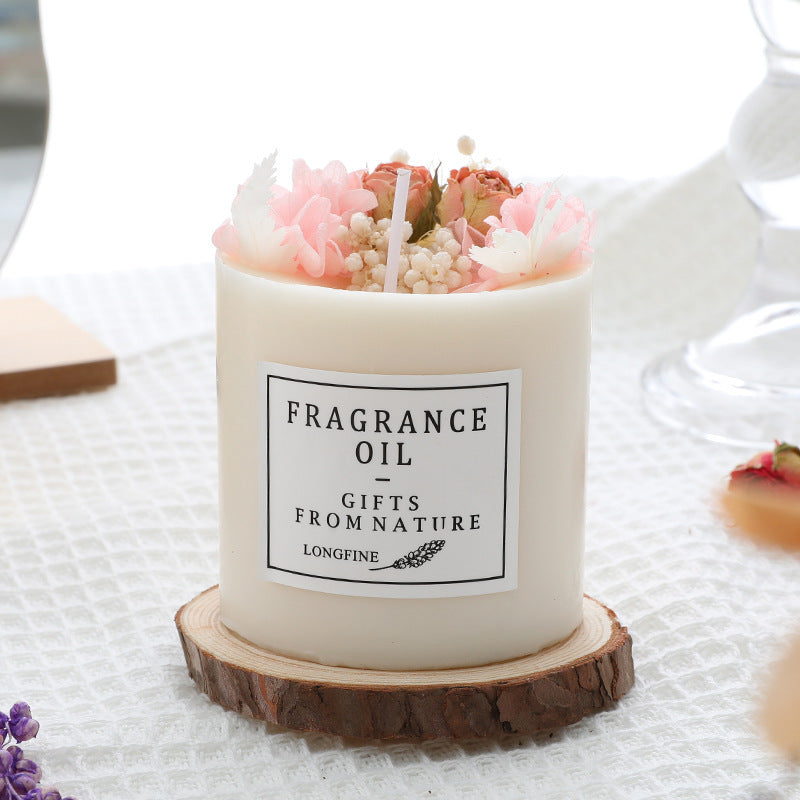 Luxury Dried Flowers Romantic Scented Candles