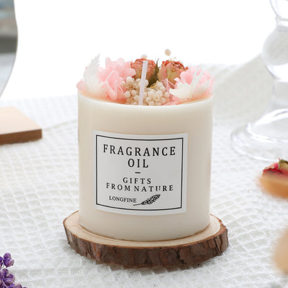 Luxury Dried Flowers Romantic Scented Candles