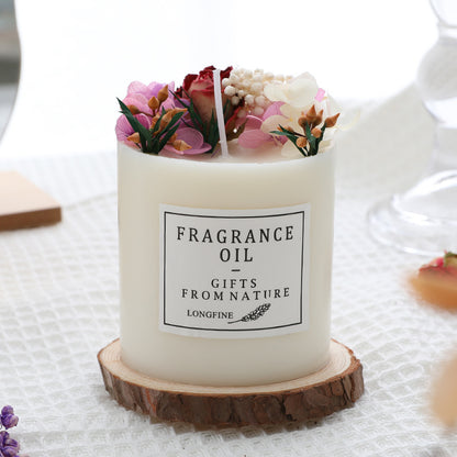 Luxury Dried Flowers Romantic Scented Candles