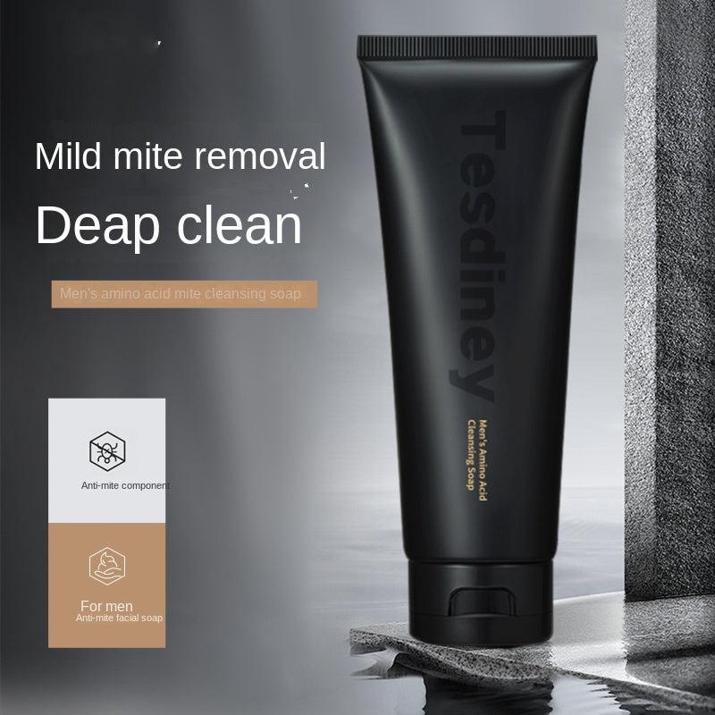 Men's Facial Cleanser: Oil Control, Acne Removal,  Blackhead And Pore Shrinking