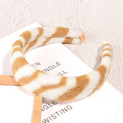 Leopard Print Fluffy Hairband